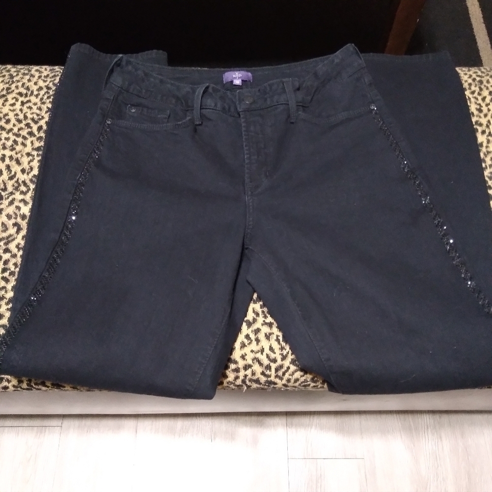 NYDJ black jean sparkly leggings - Picture 9 of 9